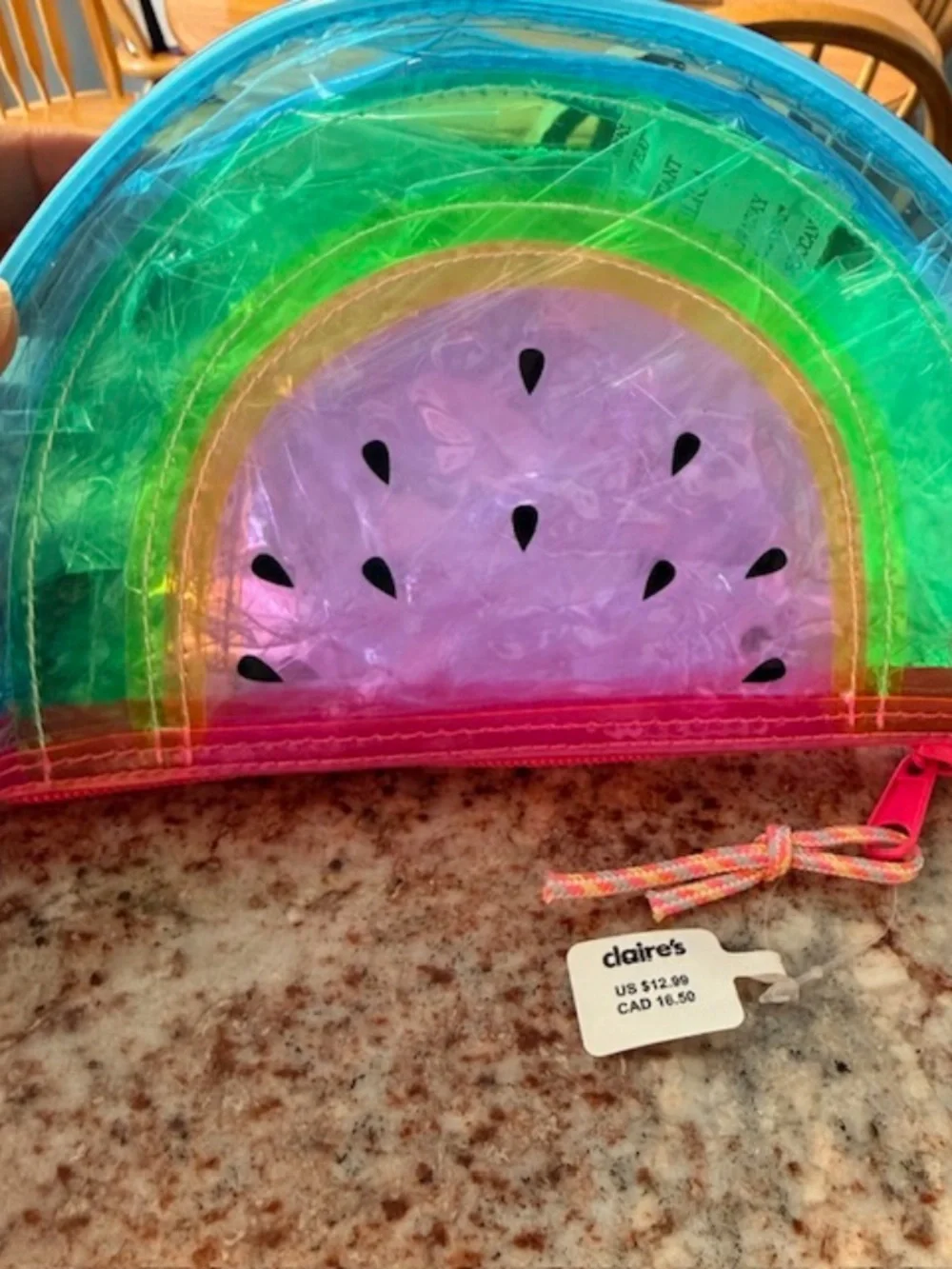 Claire's Watermelon makeup bag